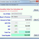 Canadian Sales Tax Calculator screenshot