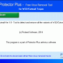 W32/CutWail Free Virus Removal Tool screenshot