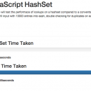 Javascript Hashset screenshot