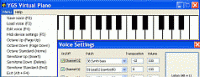 Virtual piano 2009 screenshot