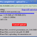 ASP file upload screenshot