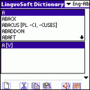 LingvoSoft Talking Dictionary English <-> Albanian for Palm OS screenshot