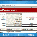 PTab Smartphone Spreadsheet screenshot