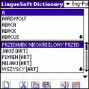 LingvoSoft Talking Dictionary English <-> Polish for Palm OS screenshot
