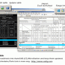 AutoCAD Excel - { Cadig AutoTable} screenshot