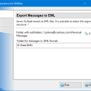Export Messages to EML for Outlook screenshot
