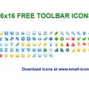 16x16 Free Toolbar Icons screenshot