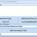 Excel XLSX To XLS Converter Software screenshot Excel XLSX To XLS Converter Software screenshot