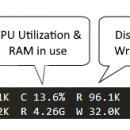 Taskbar stats screenshot