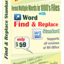 Word Find and Replace Standard screenshot