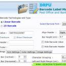 Generate Postal Barcode screenshot
