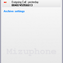 Mizu VoIP SoftPhone screenshot