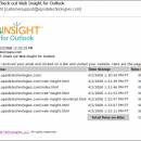 Web Insight for Outlook screenshot