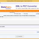 DataVare EML to PST Converter Export screenshot