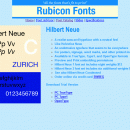 Hilbert Neue Fonts screenshot