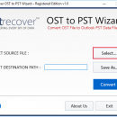 Move Outlook 2013 OST data file to PST screenshot