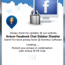 Free Facebook Chat Sidebar Disabler screenshot