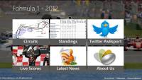Formula1 for Win8 UI screenshot