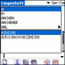 LingvoSoft Dictionary German <-> Czech for Palm OS screenshot