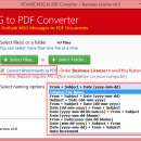 Restore Outlook Email to PDF screenshot