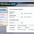 Miraplacid Text Driver screenshot