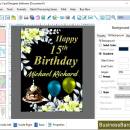 Birthday Card Printing Software screenshot