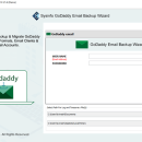 SysInfo Godaddy Email Backup screenshot