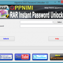 Appnimi Rar Instant Password Unlocker screenshot