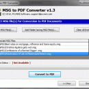 Outlook to PDF from MSG screenshot