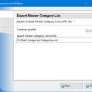 Export Master Category List for Outlook screenshot