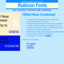 Hilbert Neue Condensed Font Type1 screenshot