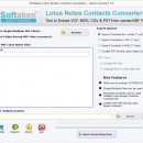 Softaken Lotus Notes Contacts Converter screenshot