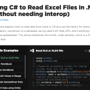 C# Read Excel File screenshot