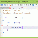 Notepad++ screenshot