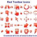 Red Toolbar Icon Set screenshot