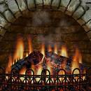 3D Realistic Fireplace Screen Saver screenshot