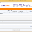 Datavare MSG to NSF Converter screenshot