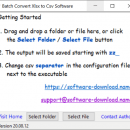 Batch Convert Xlsx to Csv Software screenshot