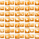 Orange Web Buttons screenshot