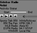 Sidebar Radio screenshot