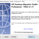 ESF Database Migration Toolkit screenshot