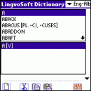 LingvoSoft Dictionary English <-> Albanian for Palm OS screenshot