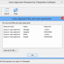Lotus Approach Password screenshot