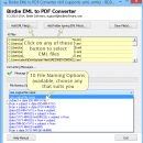 Convert EML files to Adobe PDF screenshot
