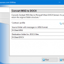 Convert MSG to DOCX for Outlook screenshot