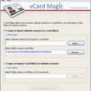 Outlook Contacts Convert to vCard screenshot