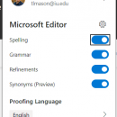 Microsoft Editor for Chrome screenshot