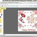 Birthday Cards Printing Software screenshot