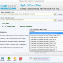 Softaken Split vCard screenshot