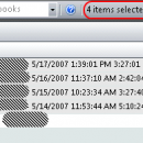 Number of Selected Items - Outlook 2007 screenshot